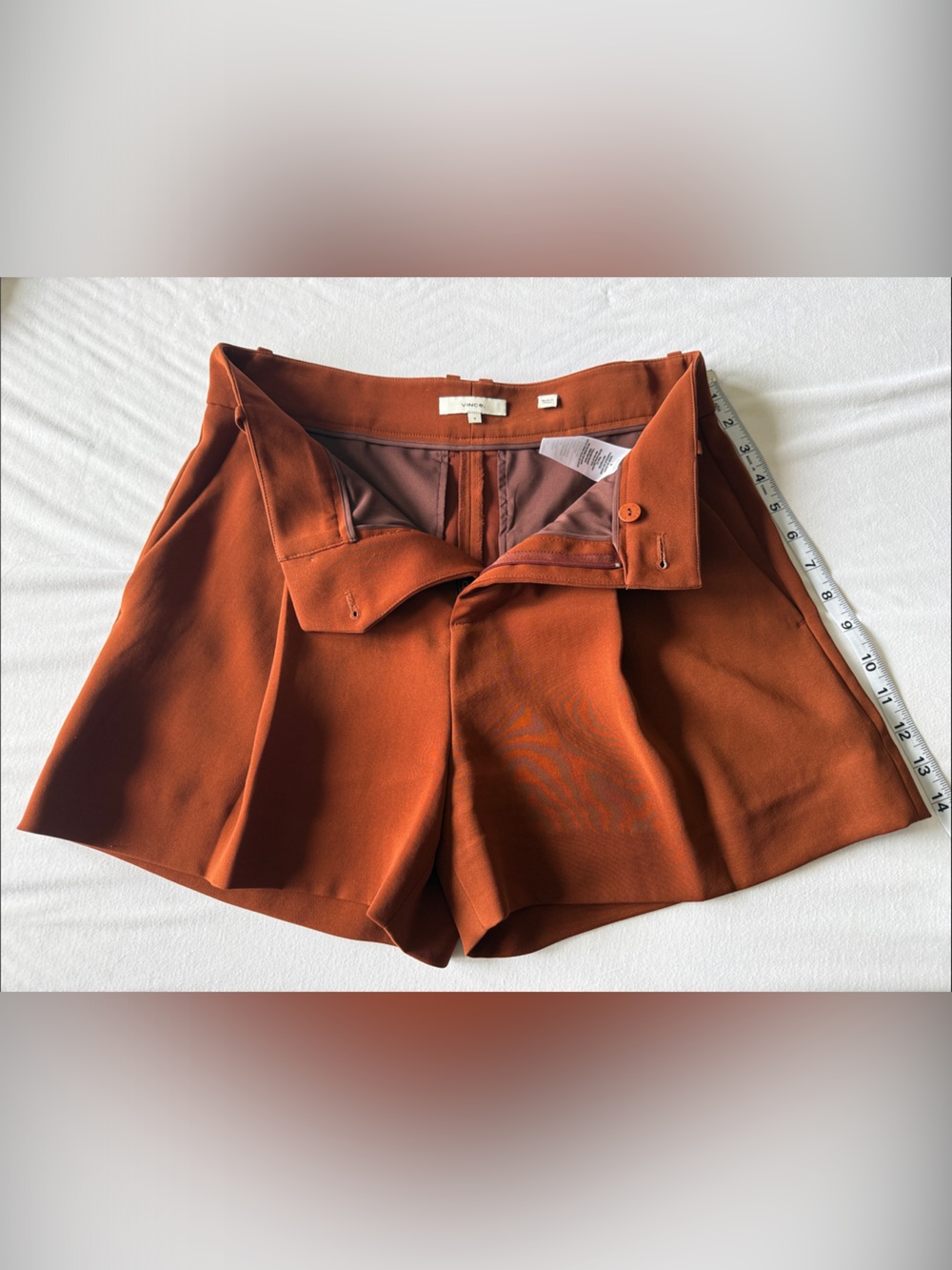 Vince Rust Orange Tailored Women's Shorts